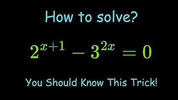 Germany 🇩🇪 | Math Olympiad Exponential Problem| How to solve this?✍️📒