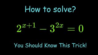 Germany 🇩🇪 | Math Olympiad Exponential Problem| How to solve this?✍️📒