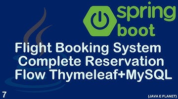 Spring Boot Flight Reservation App | Book Flight with Passenger Details | Thymeleaf Tutorial #java