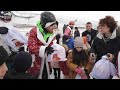 Armenian paragliding Santas bring gifts to Karabakh refugee kids | AFP