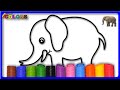 Animals  immerse in creativity elephant drawing coloring and big marker pencil akn kids house