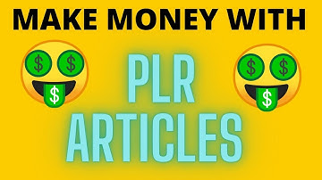 How To Make Easy Money Using PLR Articles