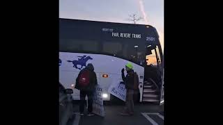 Buses of Paid Protesters Caught on Camera! Tim Walz, did you do this? #shorts #trending #fyp