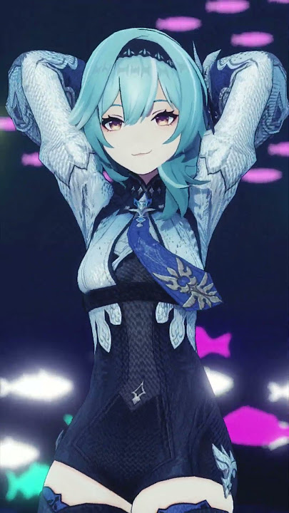 【Genshin Impact MMD SHORT】 Phao - 2 Phut Hon / Hip Sway TikTok Dance with our  SEXY Eula ~