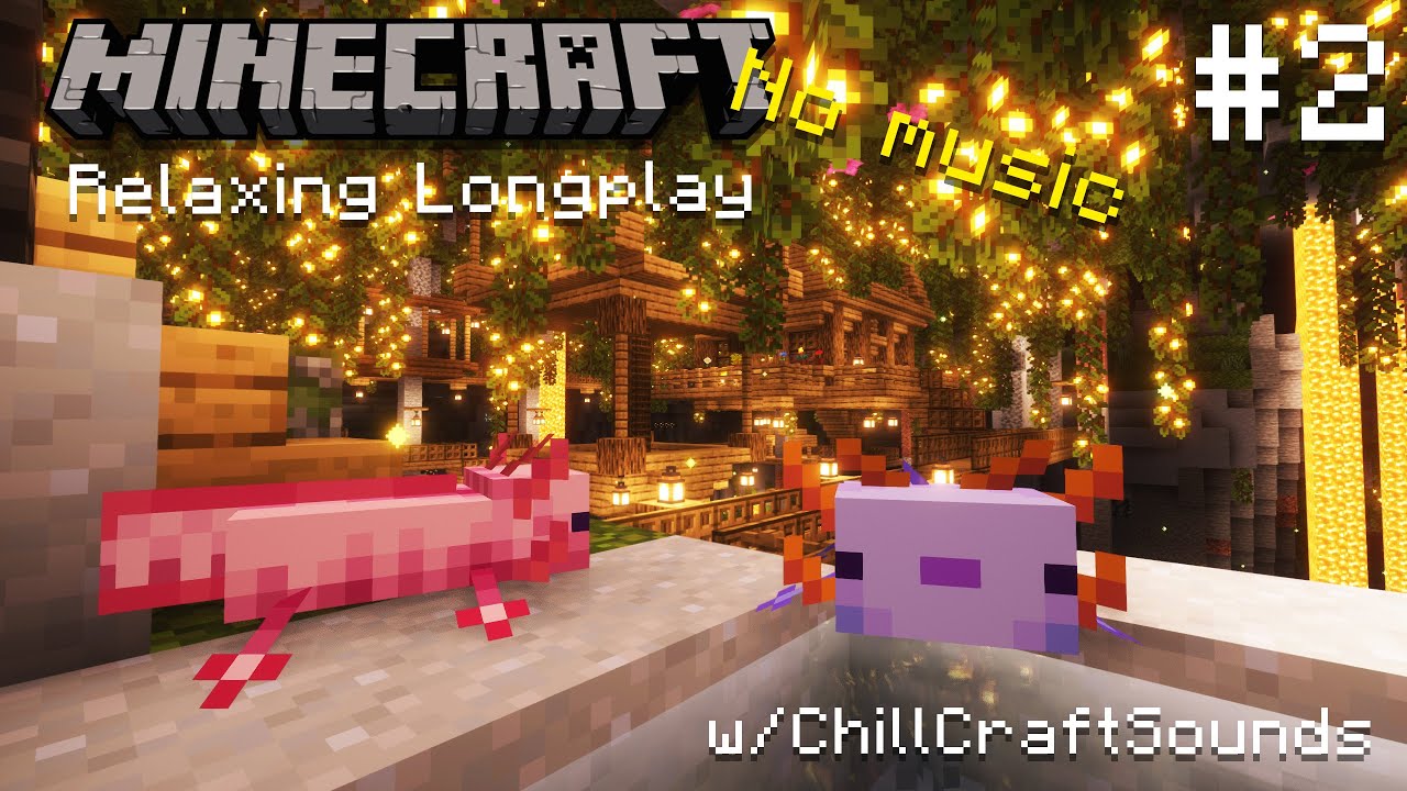 🌿Minecraft Lush Cave House Build Longplay #2 (No Music) - YouTube