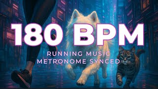 180 BPM Running Music Mix | 90 Minutes | Metronome Synced | EDM Workout Motivation