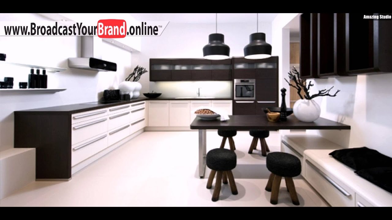 Wohnideen küche modern weià hochglanz walnuss holz design 2016 12 24