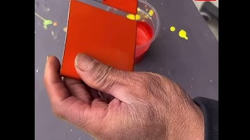 He mixes automotive paint colors exactly like a machine, it