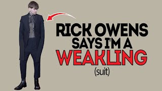 RICK OWENS Weakling Blazer & Astaires Pants | Details, Sizing & Try On screenshot 4