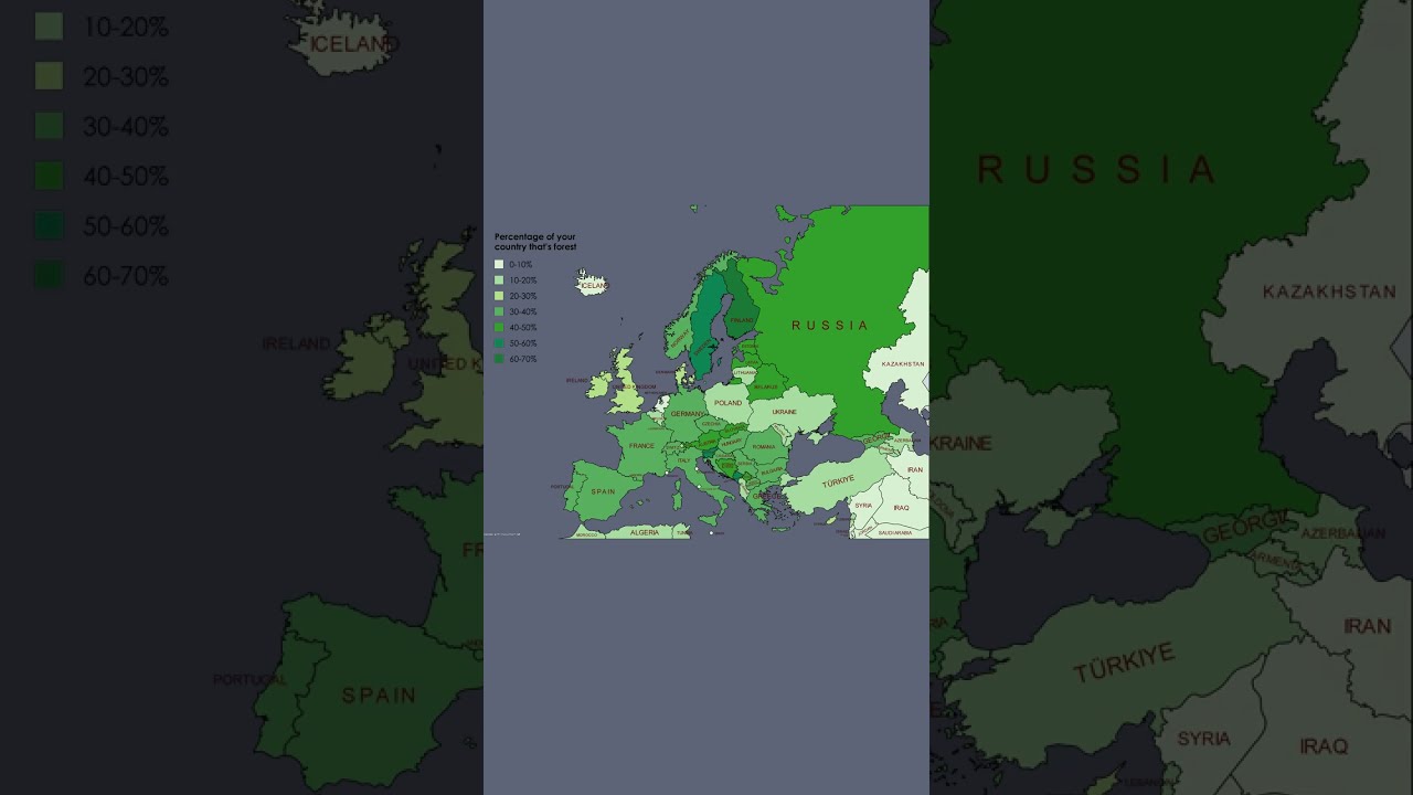 % of european countries that's forest 
