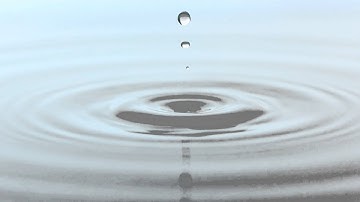 slow motion rippling water droplets