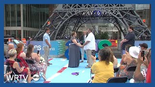 Couple marries under Indy's Eiffel Tower