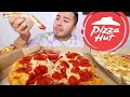 PIZZA HUT + WHITE PASTA MUKBANG | EATING SHOW