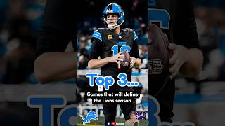 Detroit Lions Top 3 remaining