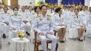 พิธีรับพระราชทานพระบรมฉายาลักษณ์ พระบาทสมเด็จพระเจ้าอยู่หัว ที่ฉายกับสมเด็จพระนางเจ้าฯ พระบรมราชินี