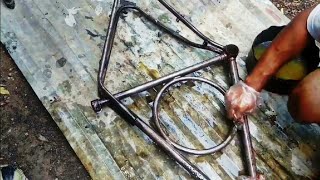 HOW TO PAINT OLD RUST BIKE FRAME AT HOME