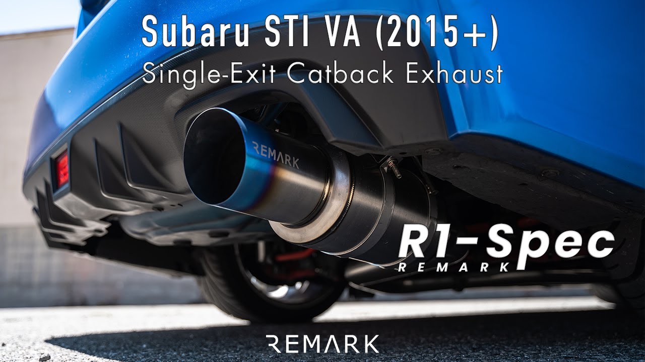 REMARK Subaru STI VA (15+) R1-Spec Catback Exhaust System (Single-Exit)