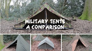 Military Tents, a Comparison | Dutch Army | Polish Lavvu | French F1 | Hungarian Zeltbahn