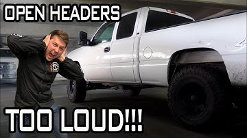 Built LS Motor Running Open Headers // 2004 Chevy Silverado Build PT 6