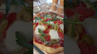 Лёгкая простая пицца 🍕 #пиццарецепт #пиццаза5минут #пппицца #ппрецепты #завтрак #быстроивкусно