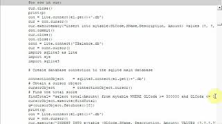 Python Accounting Part 6 Sqlite 6 Income Statement prepare & display, next video Balance Sheet.