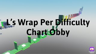 L’s Wrap Per Difficulty Chart Obby (All Stages 1-34) | #roblox #obbies