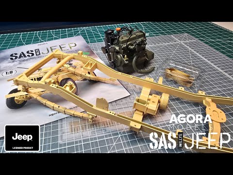Agora Models Build the 1:8 Scale SAS Willys Jeep - Pack 2 - YouTube