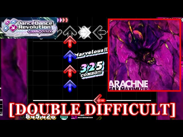 DDR GP(WORLD)】 ARACHNE / MAX MAXIMIZER [DOUBLE DIFFICULT] 譜面