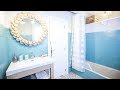 Programa completo - Decorar baño grande y luminoso en blanco y azul - Decogarden