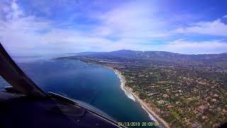 Citation XLS Visual Approach to Santa Barbara CA