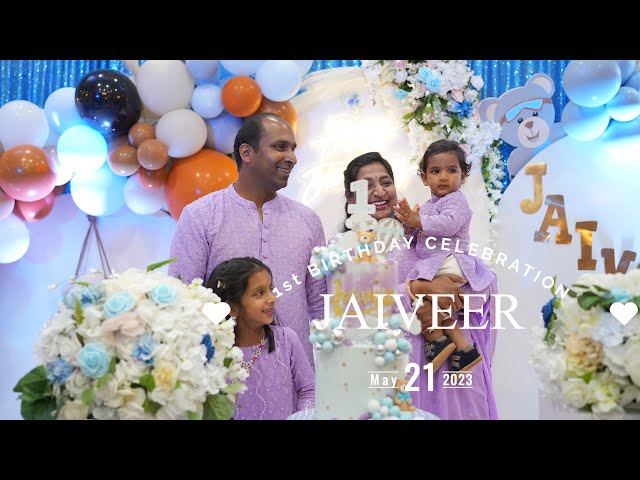 Jaiveer's 1st Birthday Party Highlight Video at Royal Albert Palace