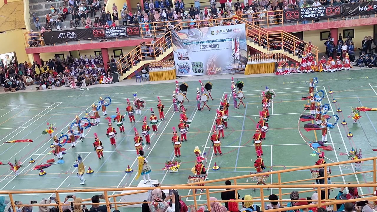 marching band TK PERTIWI EKO KAPTI di perlombaan KSC KULONPROGO SOUNDSPORT COMPETITION 2023
