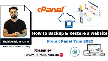 How to Take website backup & restore from cPanel | quick and easy,