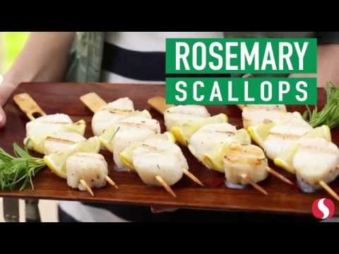 Rosemary-Skewered Scallops Recipe
