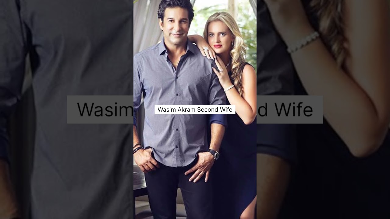 Pakistani Fast Bowler Wasim Akram First Wife Second Wife and Family. Wasim Akram Son's and Daughter.