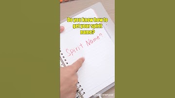 Do you know how to get your spirit name? 😜 #shorts