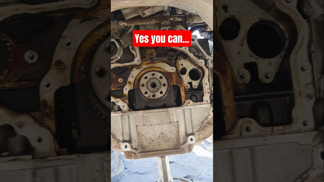 Can you install our balance shaft delete kit without pulling the motor?
