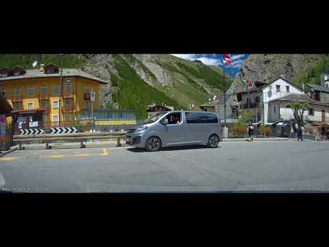 La Thuile, Aosta Valley, Italy - main street and shops