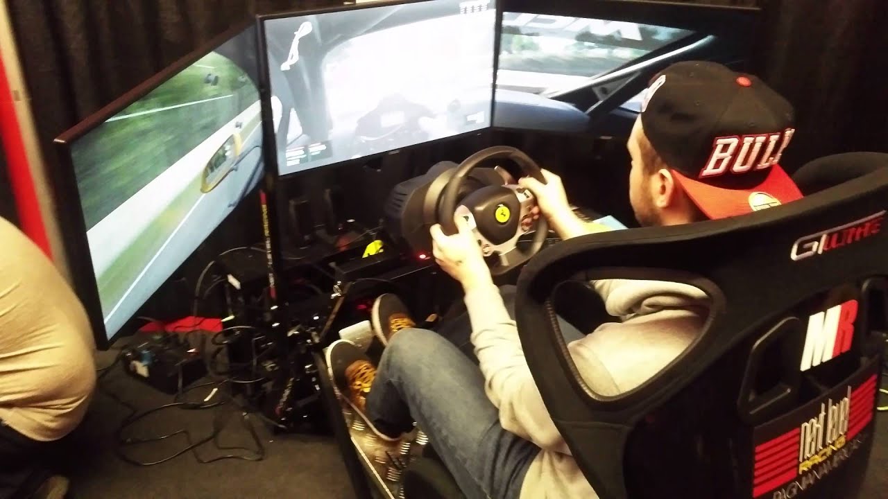 Montreal auto show 2016 - Next Level Racing Simulators booth - YouTube
