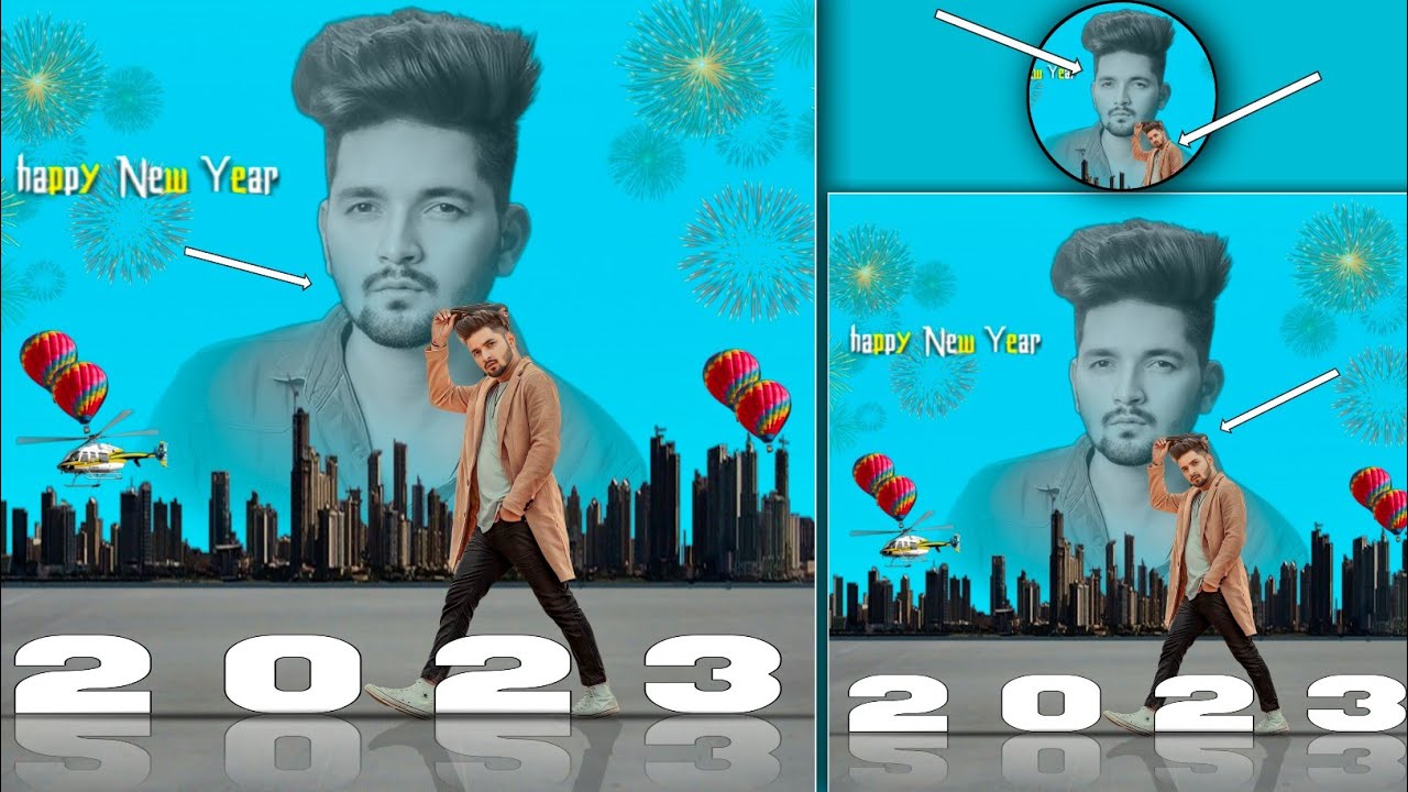 Happy New Year 2023 Photo Editing In PicsArt || New Year Special Photo Editing || Best photo editing