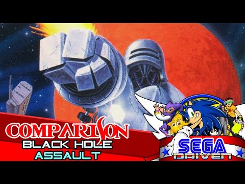 Comparison: Black Hole Assault on Mega-CD and PC Engine