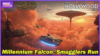 NEW “Millennium Falcon: Smugglers Run” with Mandalorian & Grogu - Bespin Front & Back Row POV Rides