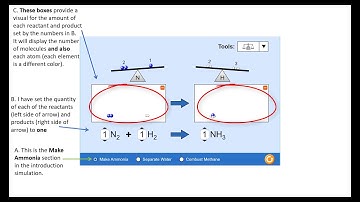 PhET Balancing Equations (basics of the simulation)