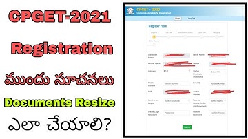 CPGET Registration Details|Required Certificates|Certificates Editing Process|Resize Images