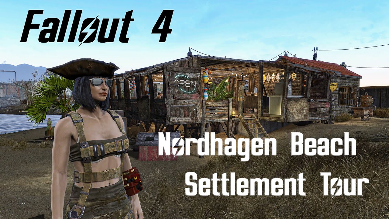 Fallout 4 Nordhagen Beach Settlement build - YouTube