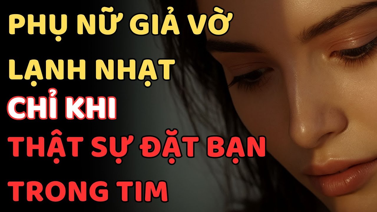 PHỤ NỮ GIẢ VỜ LẠNH NHẠT CHỈ KHI ĐANG THẬT SỰ ĐẶT BẠN TRONG TIM