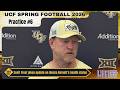 UCF Knights coach Scott Frost provides an update on Alonza Barnett's health