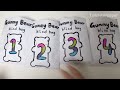 💟Shorts Compilation / Gummy Bear Blind bag 1234 🧸🩷💚💜🩵