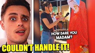 Christian Woman PUSHES BACK Against LGBTQ Nun Who Can't Handle THE TRUTH...