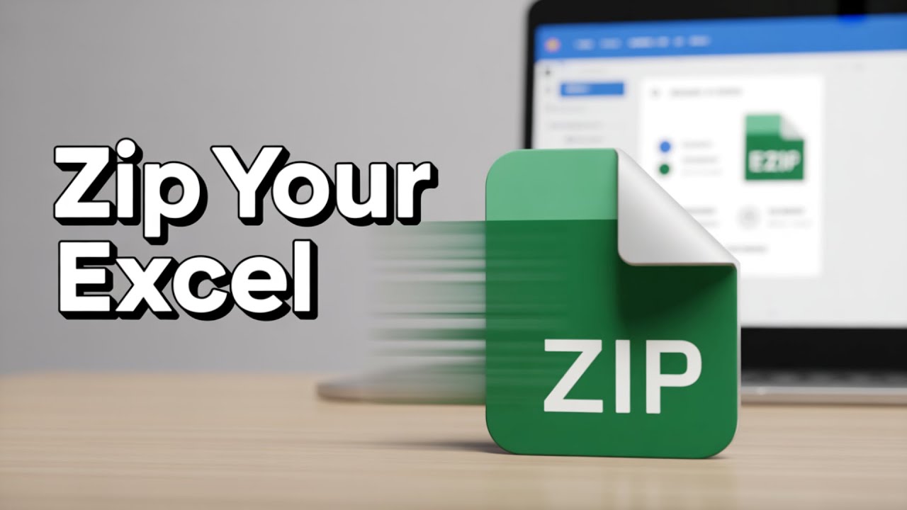 How to Save or Convert Excel File as a ZIP File - YouTube